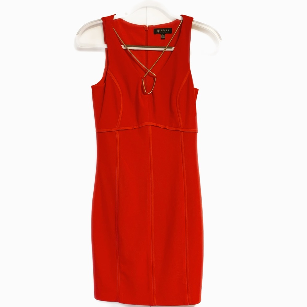 Guess Red Dress Size 2
